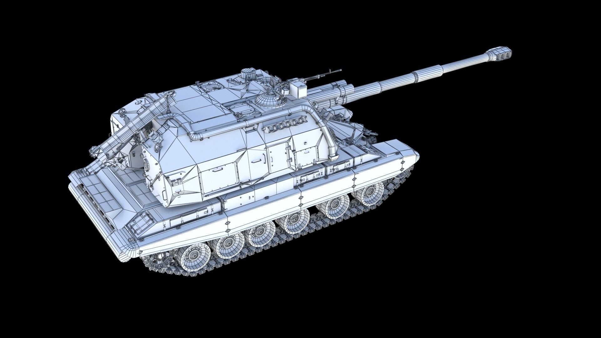 Msta-S 2S19 Self-propelled howitzer 3D model_24