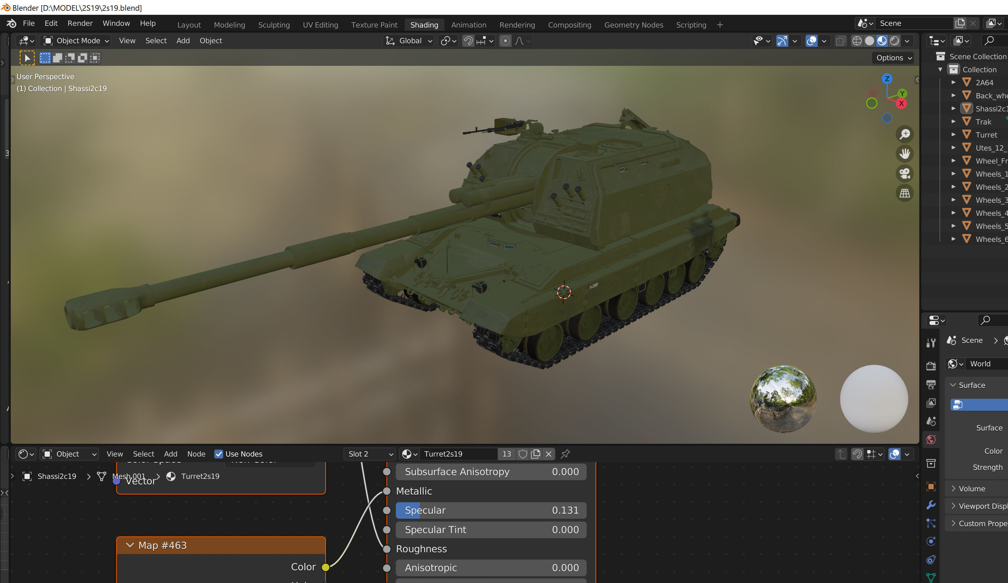 Msta-S 2S19 Self-propelled howitzer 3D model_18