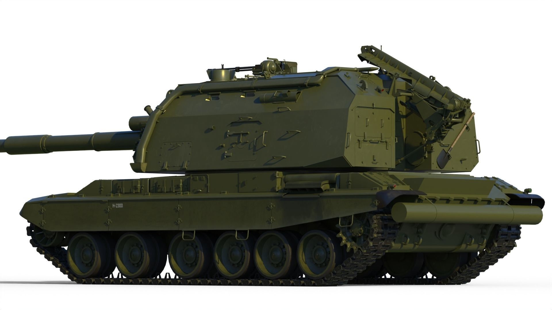 Msta-S 2S19 Self-propelled howitzer 3D model_15