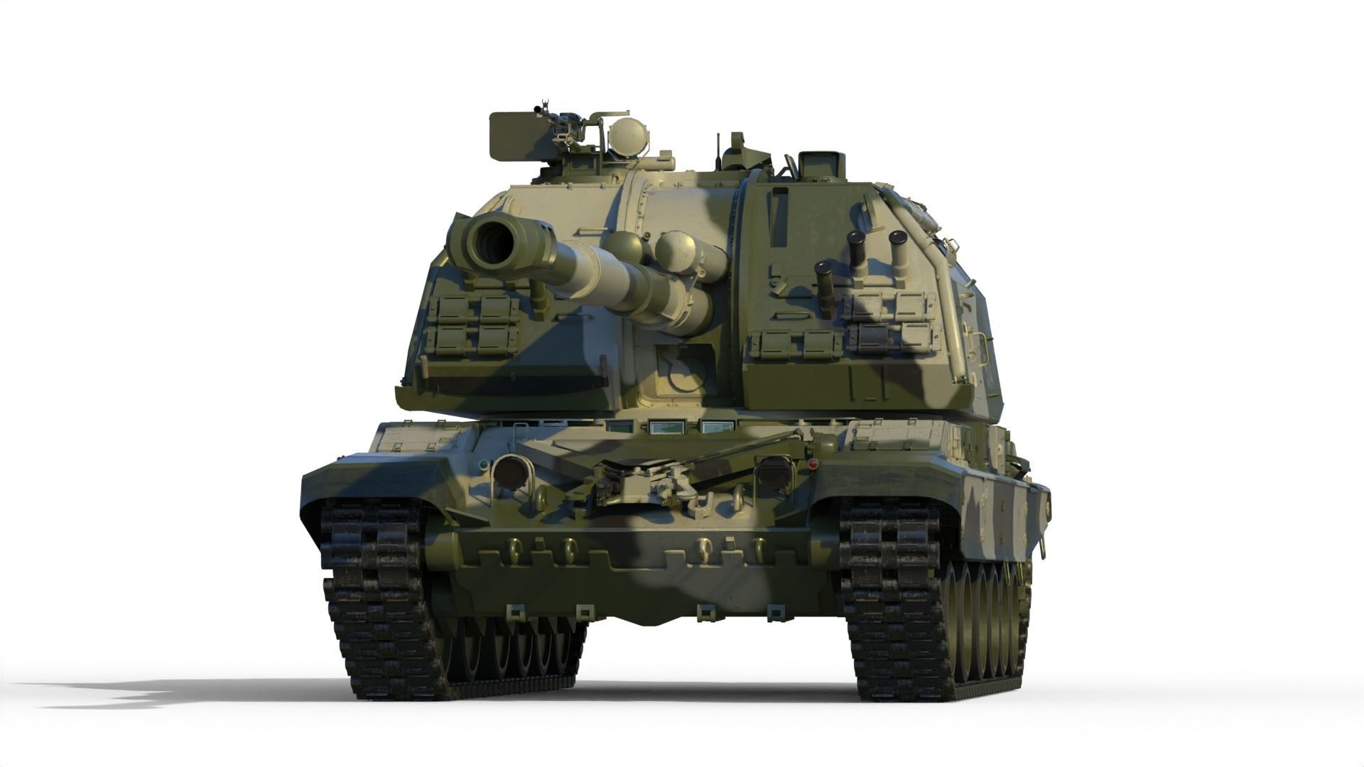 Msta-S 2S19 Self-propelled howitzer 3D model_4