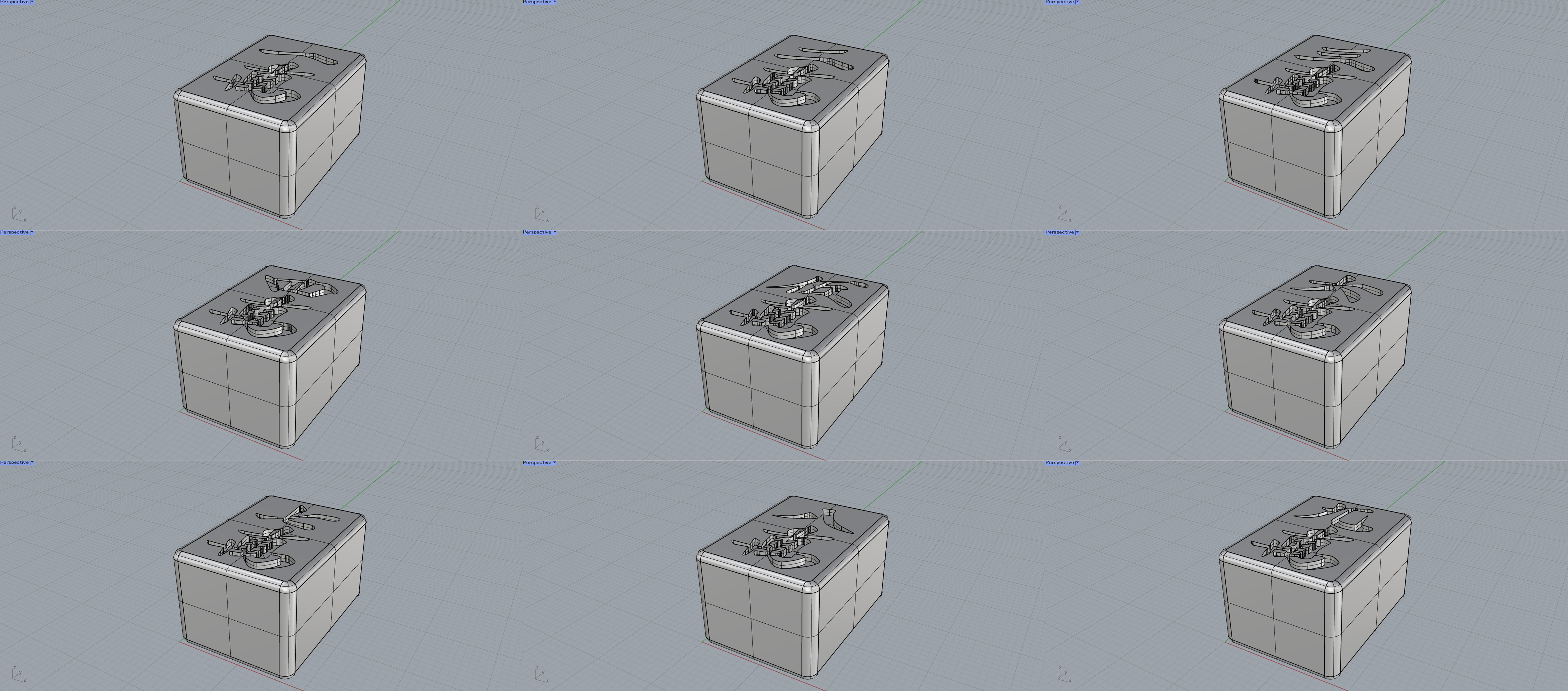 Mahjong tile Green Dragon 3dm 3D print model_3