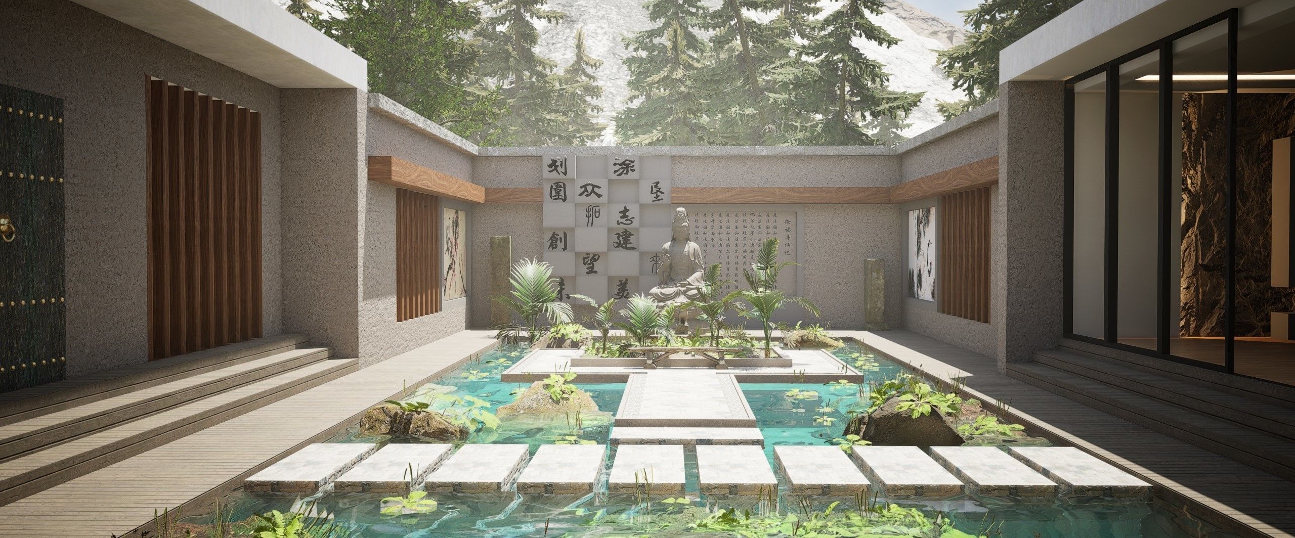 Meditation House Model Only 3D model_1