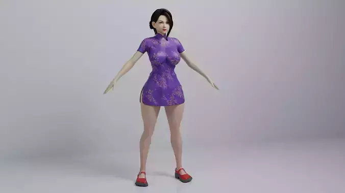 Asian Cartoon Female Character