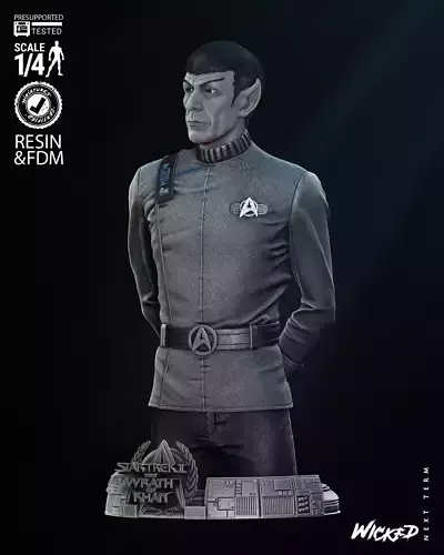 Wicked Movies Spock Bust 3D print model