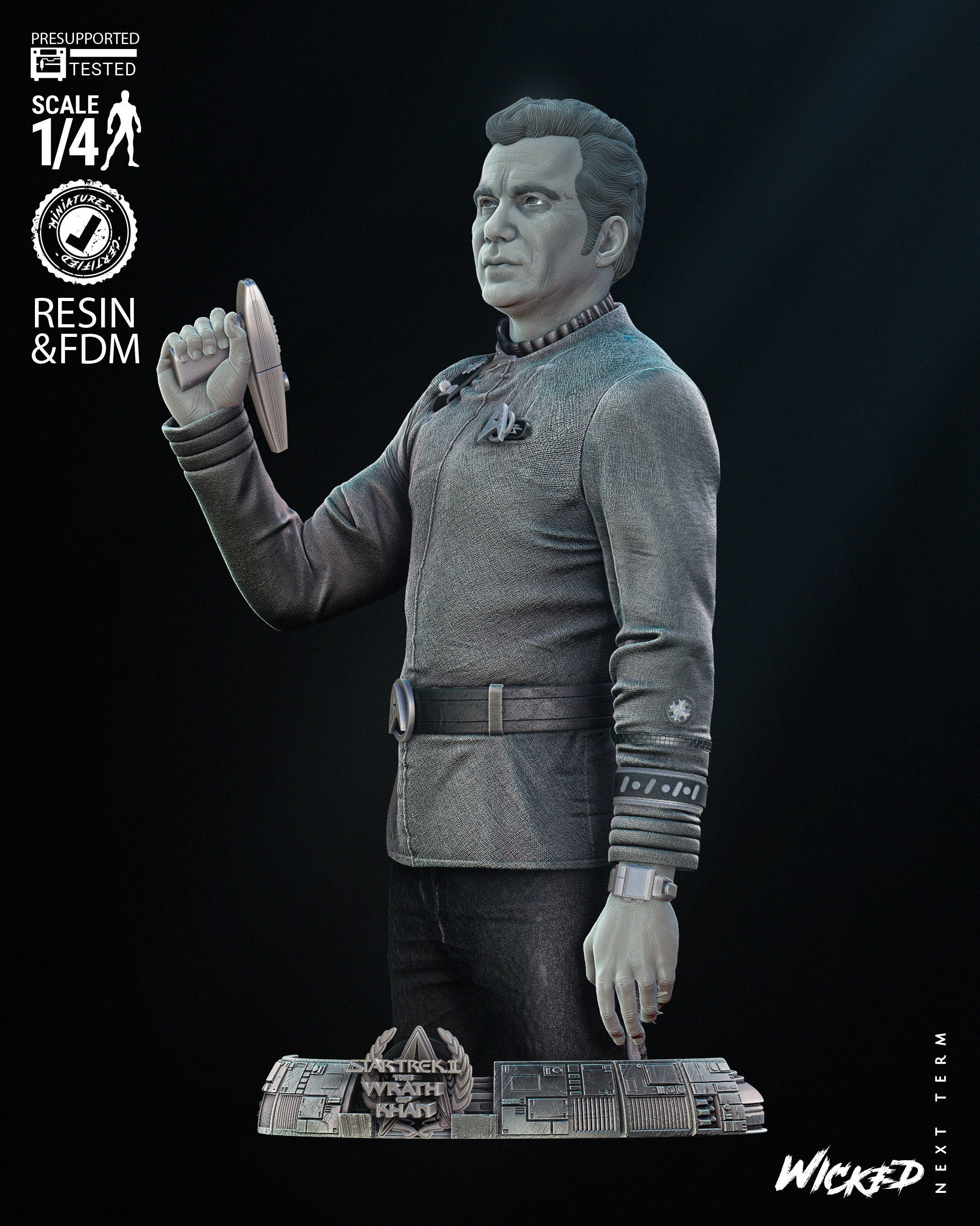 Wicked Movies Kirk Bust 3D print model 3D print model_2