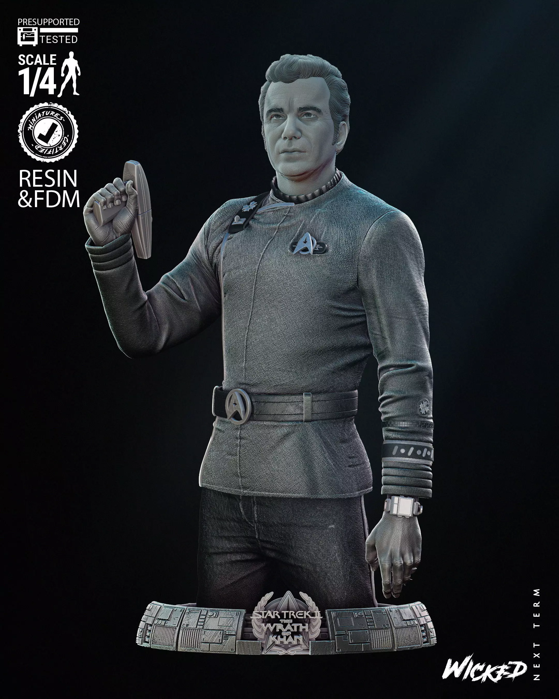 Wicked Movies Kirk Bust 3D print model 3D print model_0
