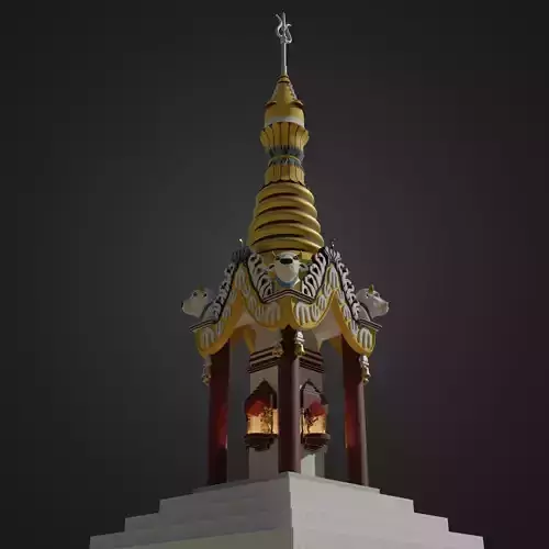 Small Hindu Temple 3D model