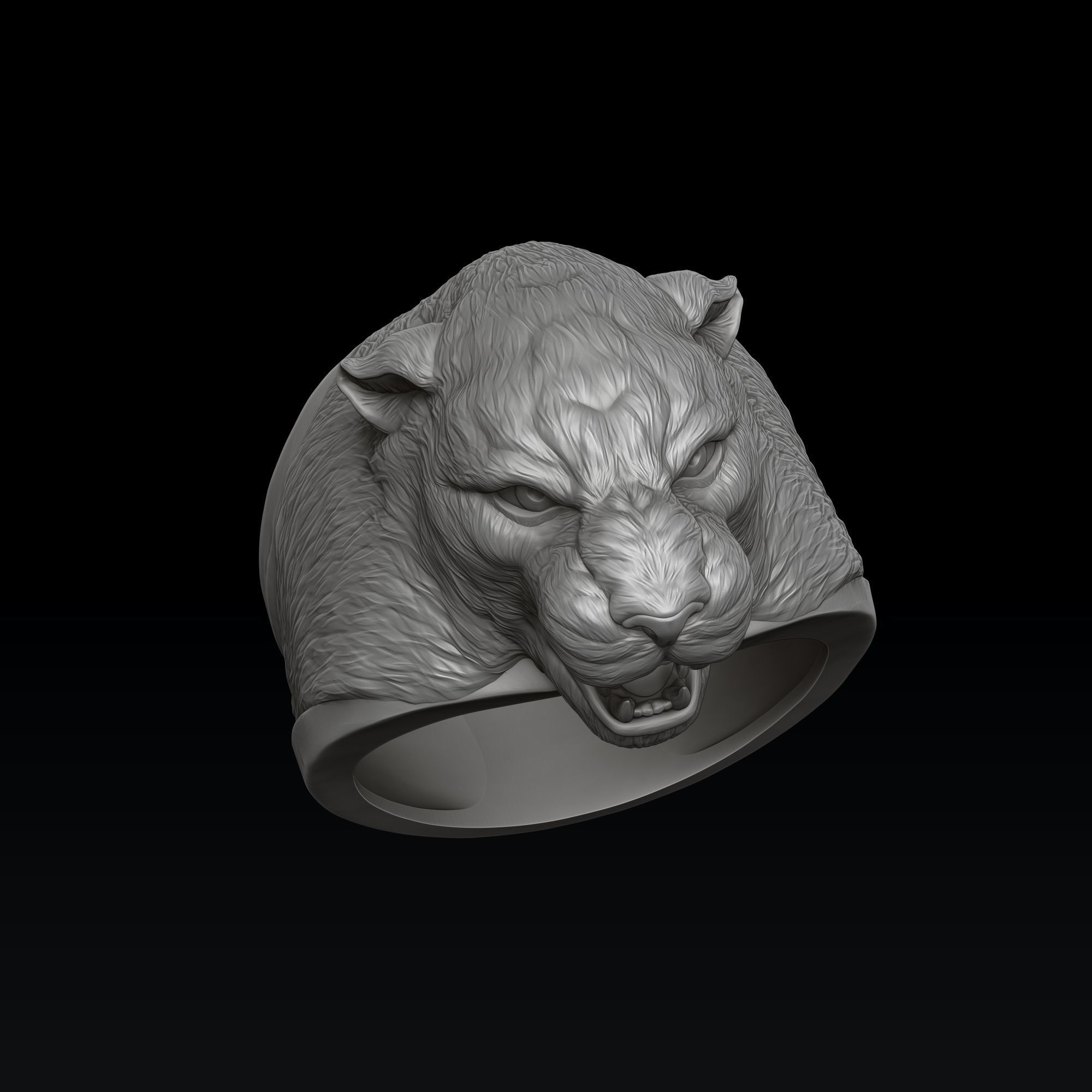 Panthere Ring V 2 3D print model_7