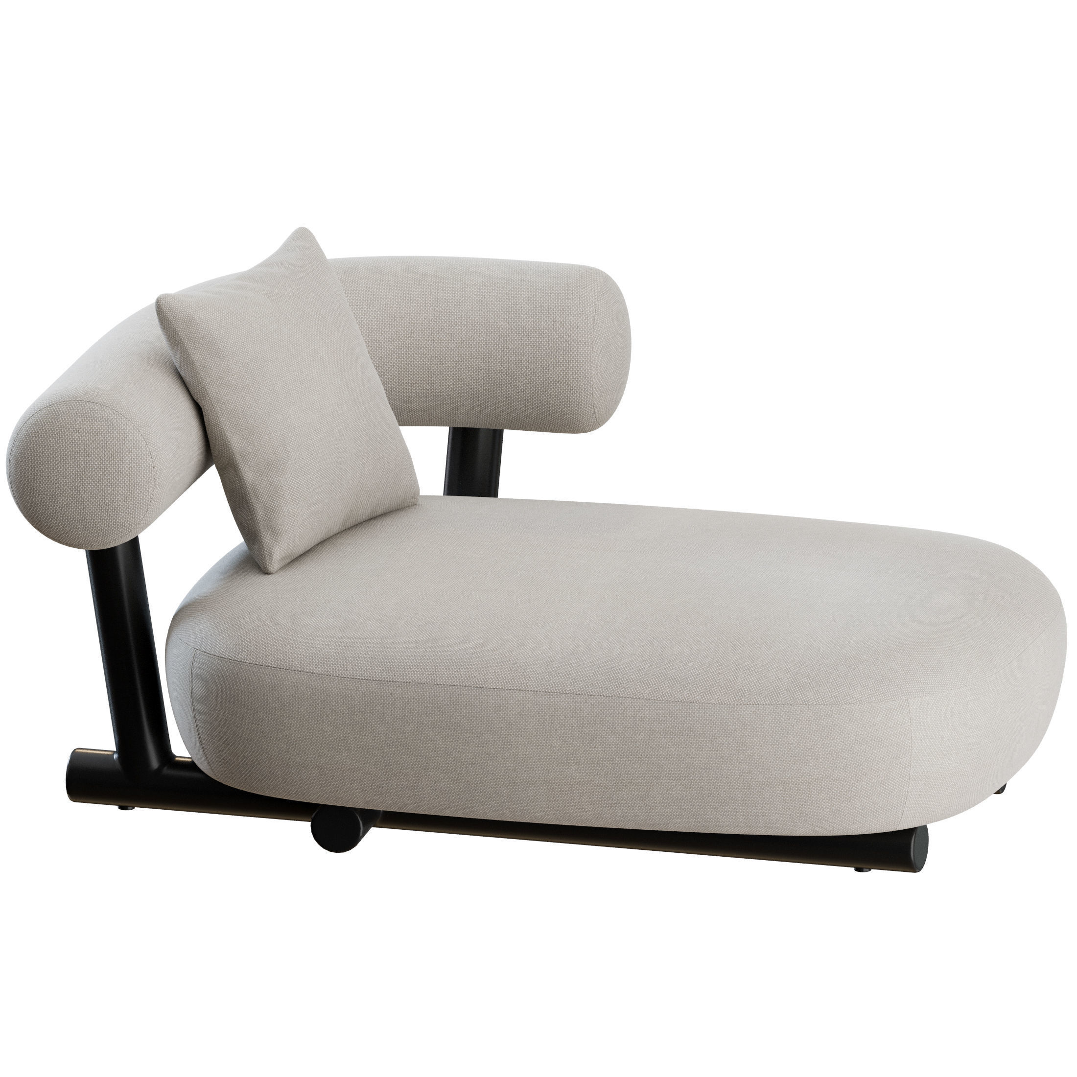 Pipe Chaise Lounge by Moroso 3D model_4