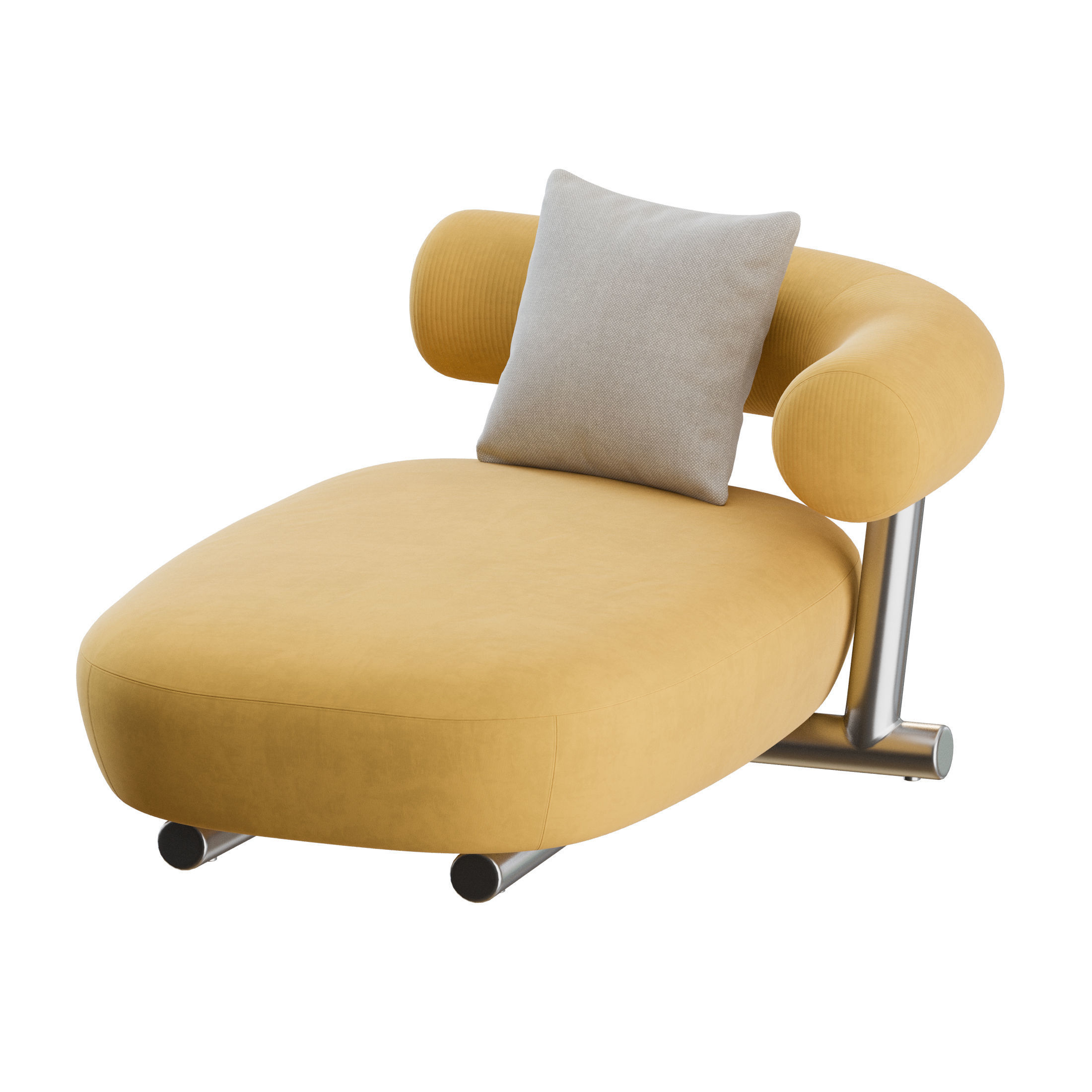Pipe Chaise Lounge by Moroso 3D model_9