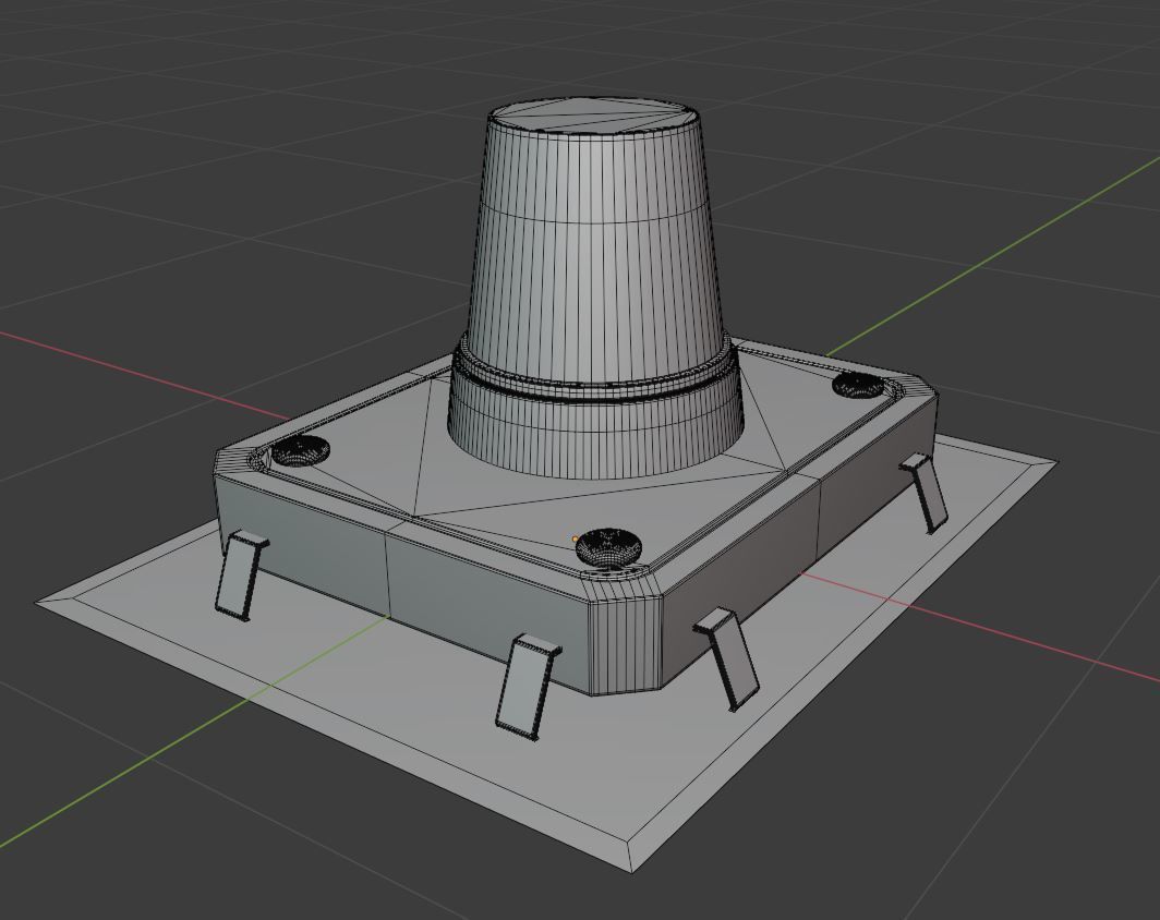 Siren-Alarm-1-Output-Module 3D model_8