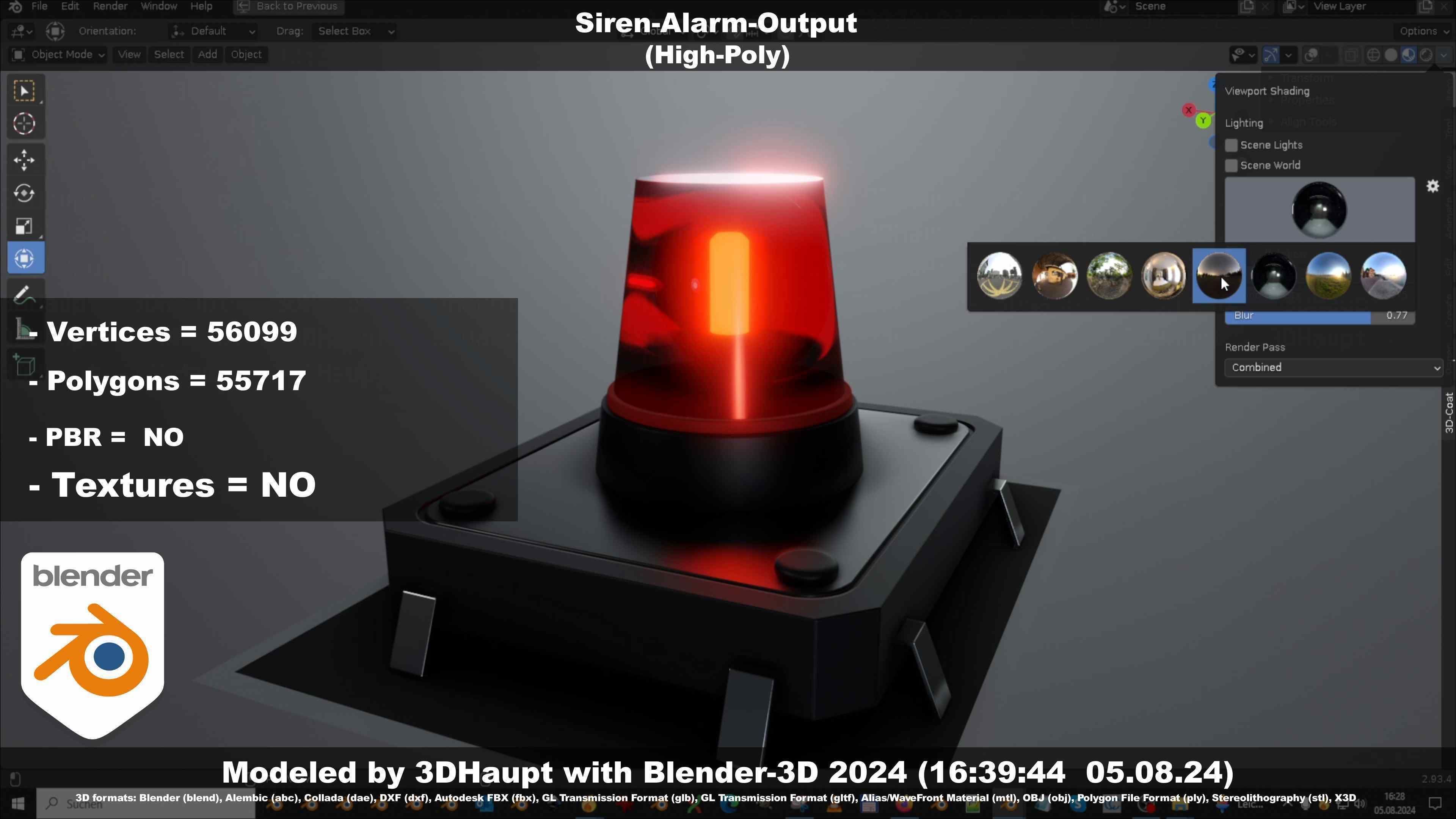 Siren-Alarm-1-Output-Module 3D model_145
