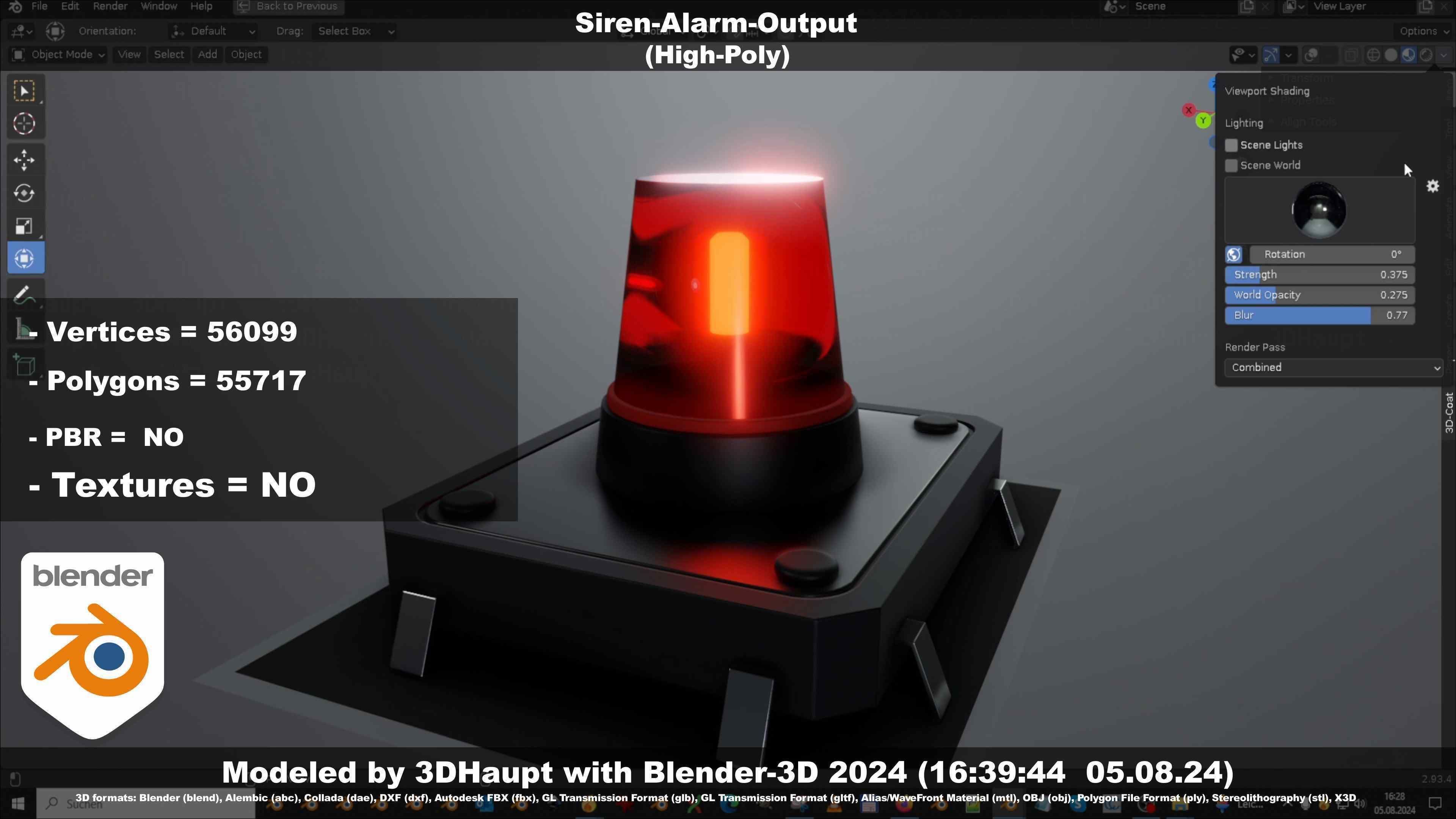 Siren-Alarm-1-Output-Module 3D model_11
