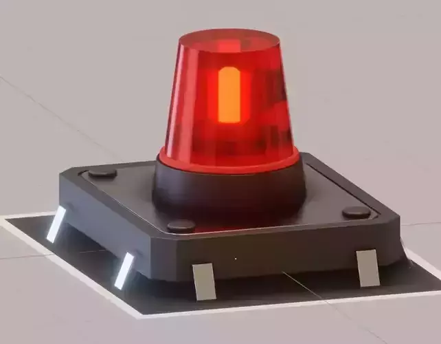 Siren-Alarm-1-Output-Module 3D model