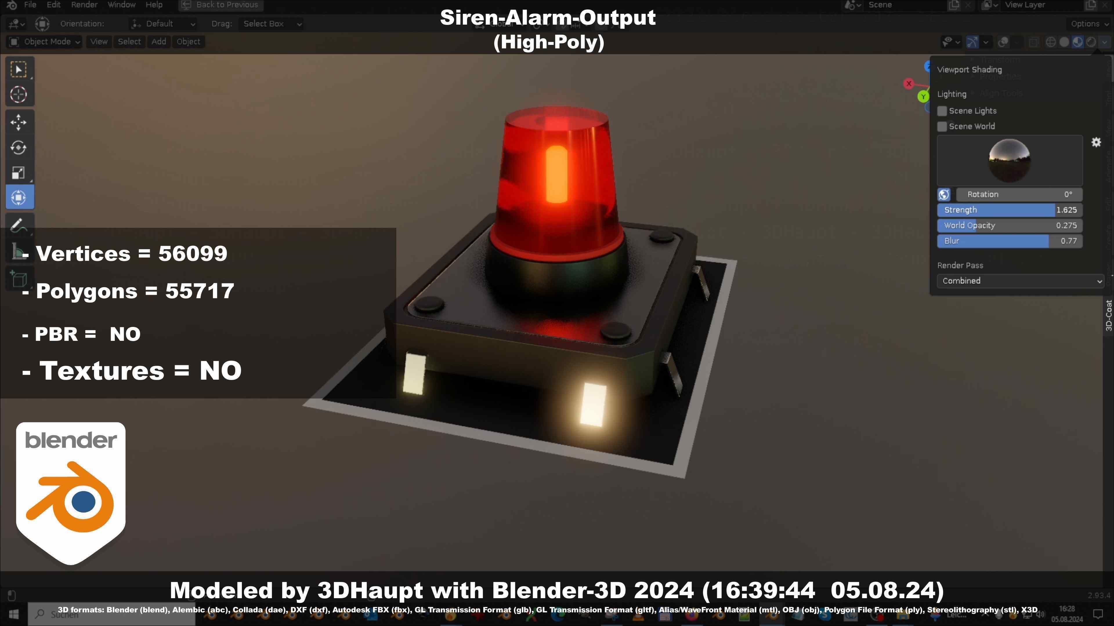 Siren-Alarm-1-Output-Module 3D model_58