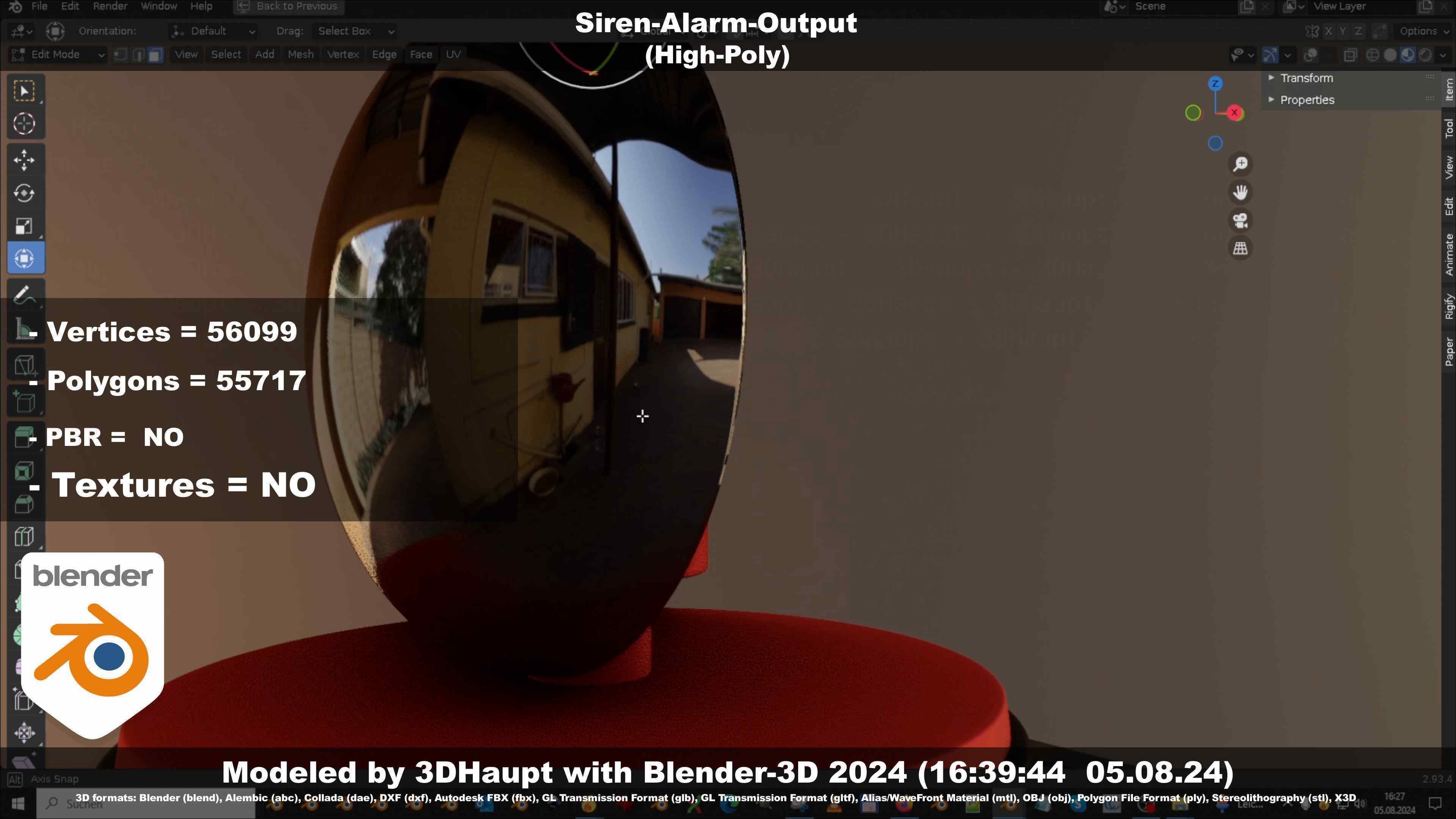 Siren-Alarm-1-Output-Module 3D model_48