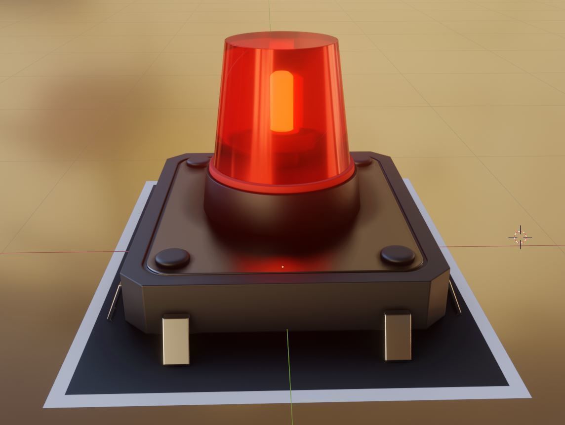 Siren-Alarm-1-Output-Module 3D model_2