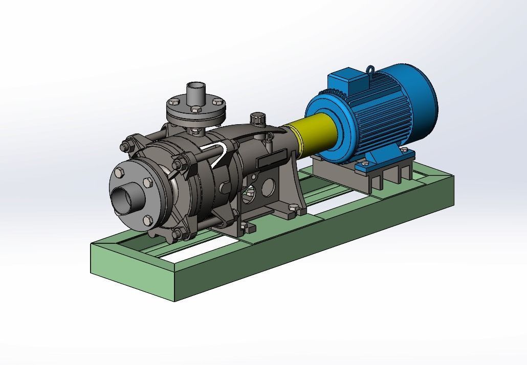Pump In Line 3D model_2