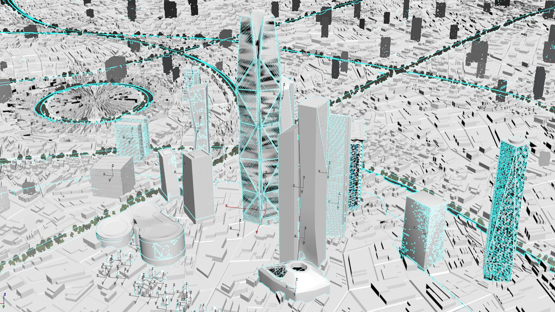 King Abdullah Economic City 3D model_5