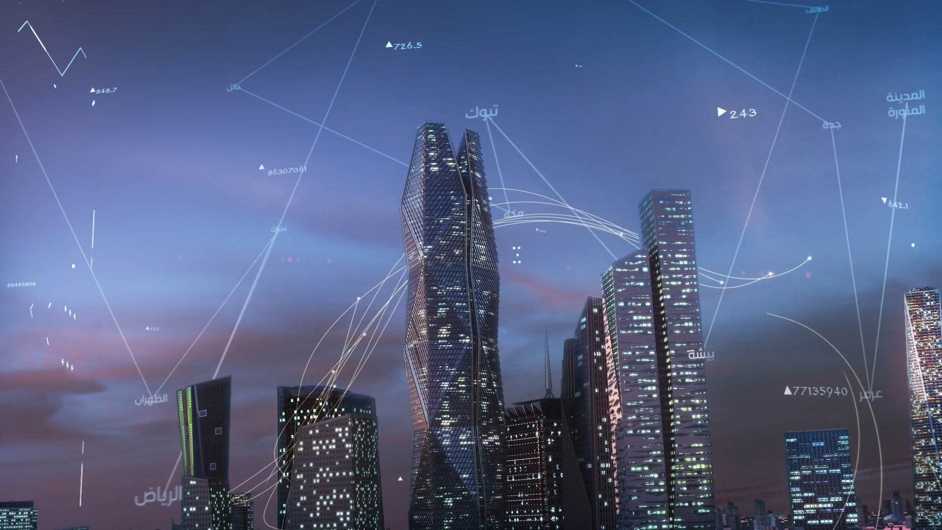 King Abdullah Economic City 3D model_7