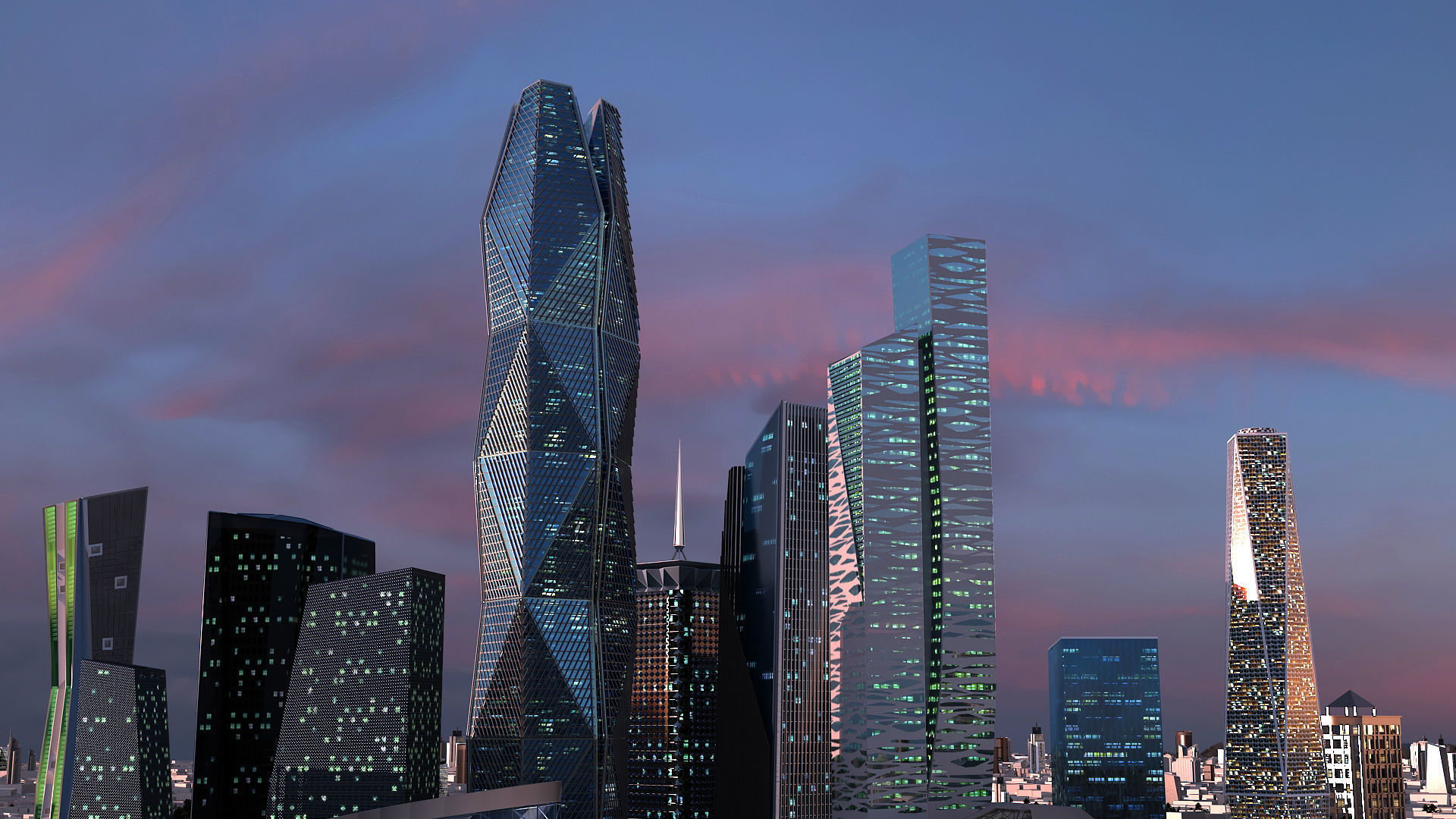 King Abdullah Economic City 3D model_1