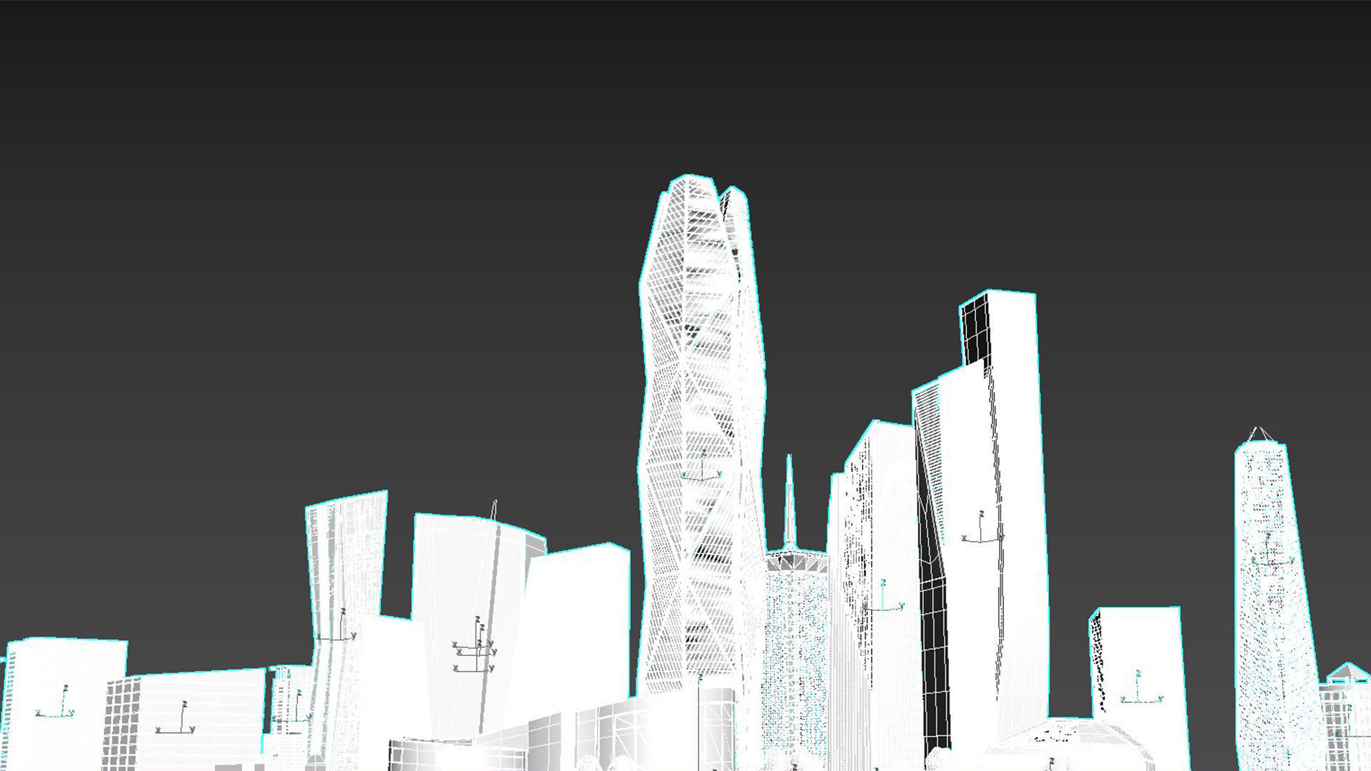 King Abdullah Economic City 3D model_3