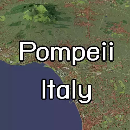 Pompeii Italy - city and urban 3D model