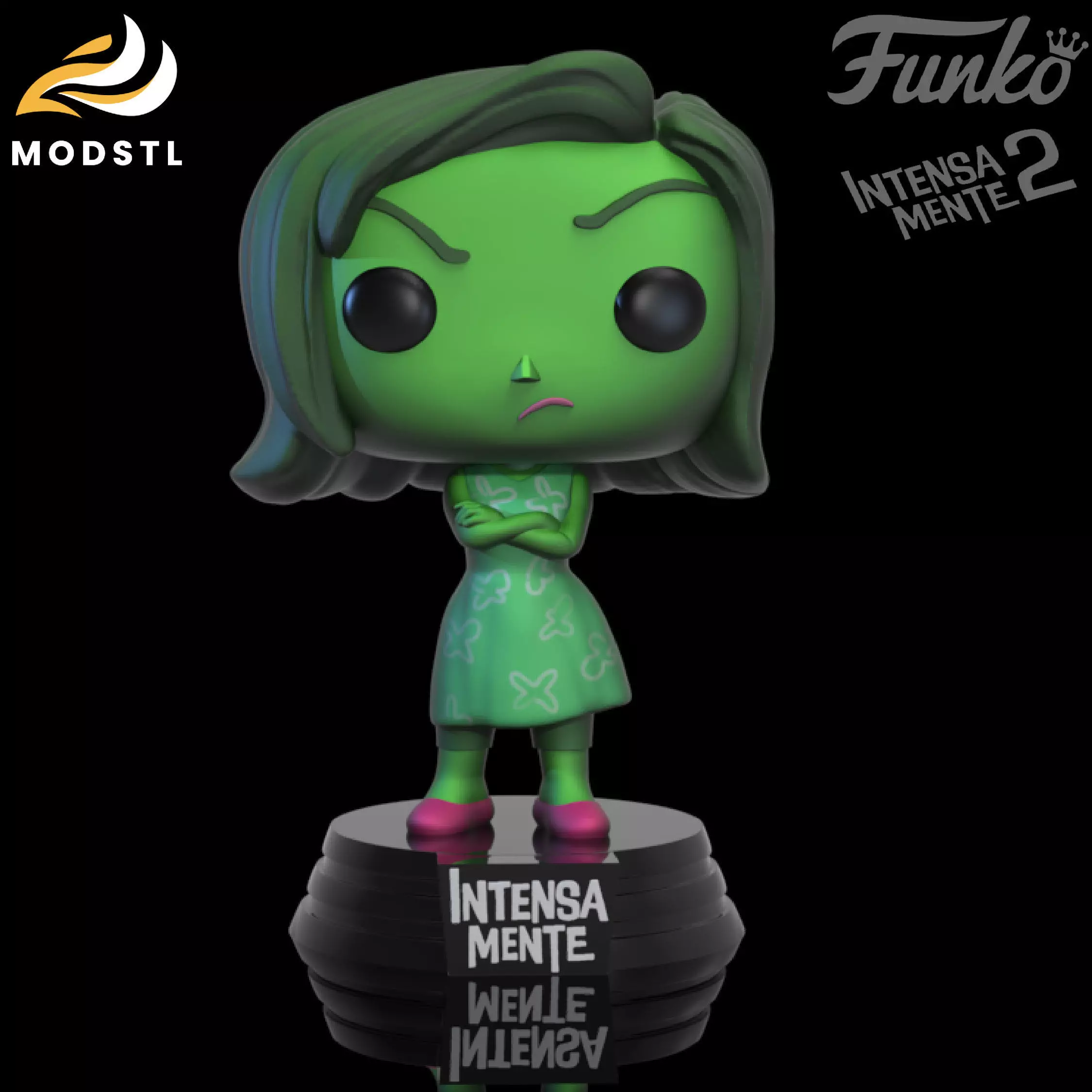 GHV2019 FUNKO DISGUST INSIDEOUT 3D print model_0