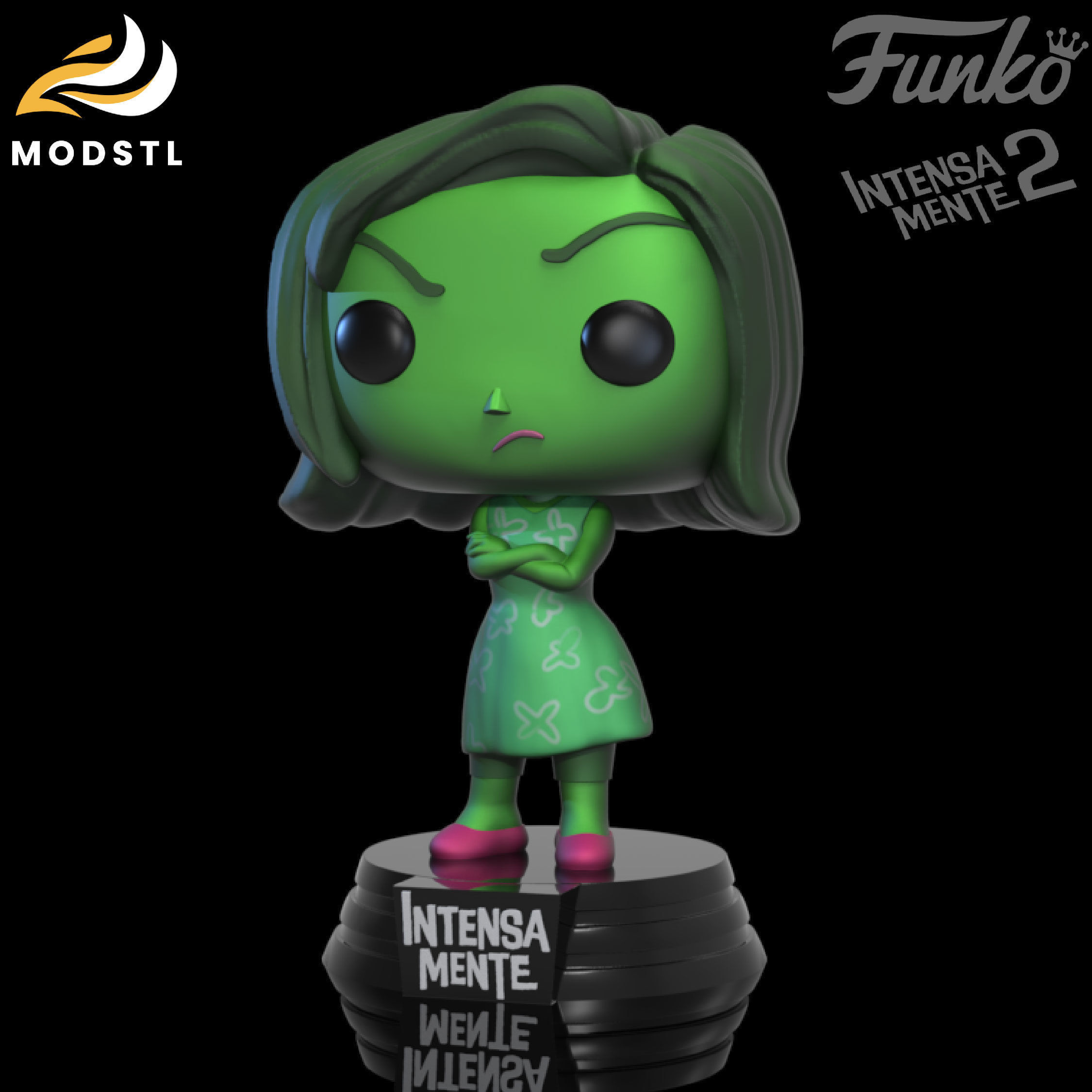 GHV2019 FUNKO DISGUST INSIDEOUT 3D print model_1