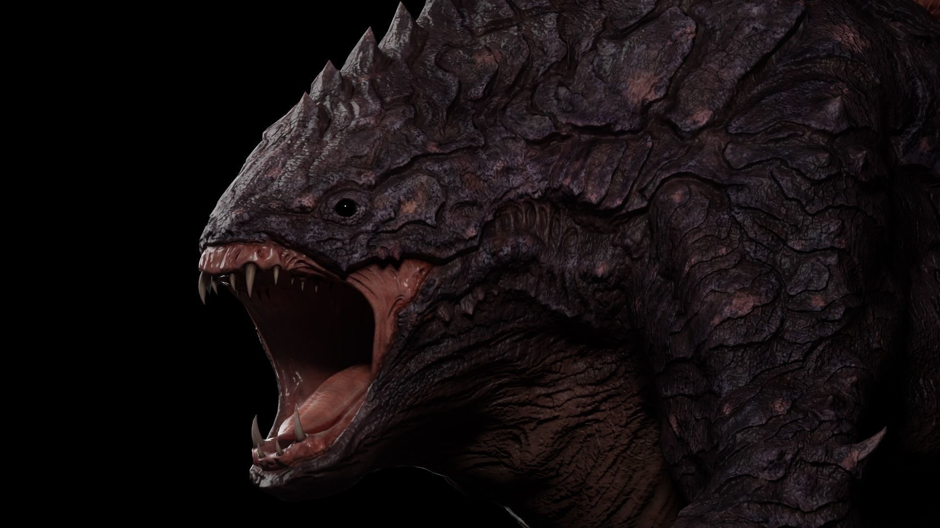 lizard Dragon Low-poly 3D model_3