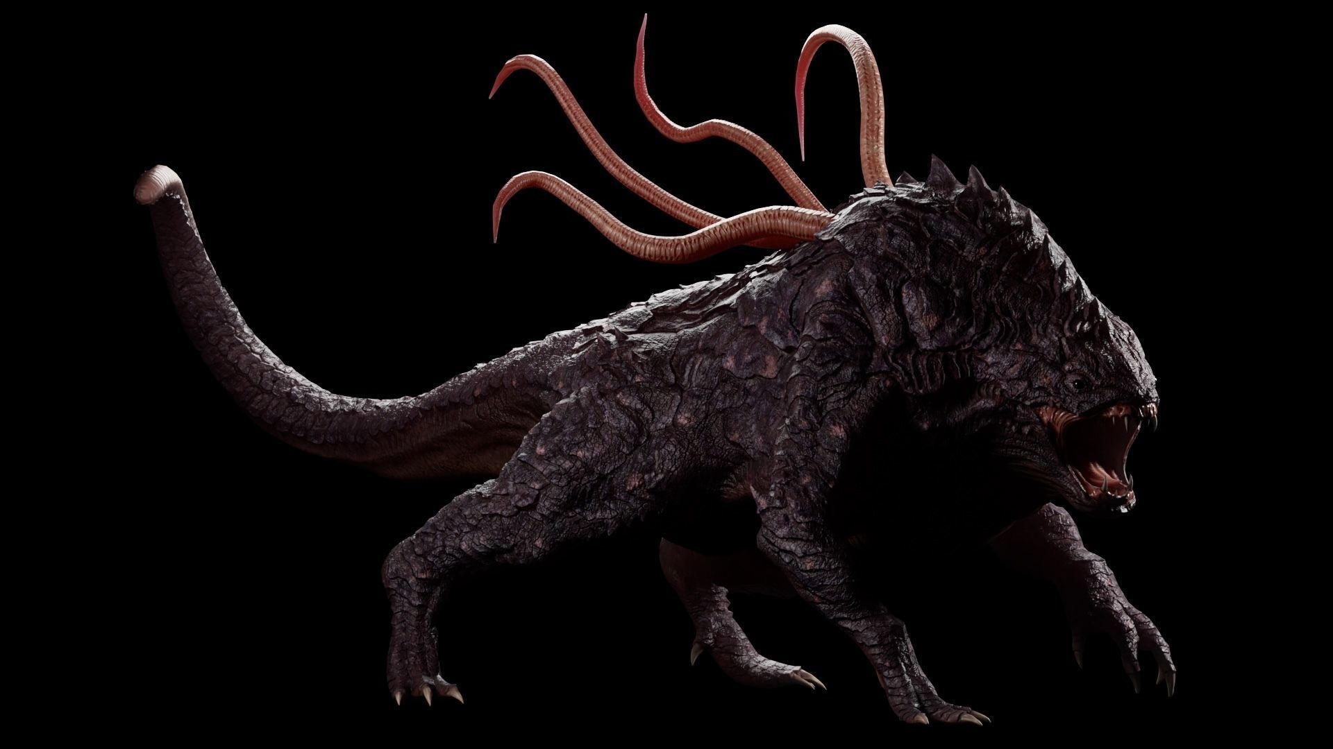 lizard Dragon Low-poly 3D model_5