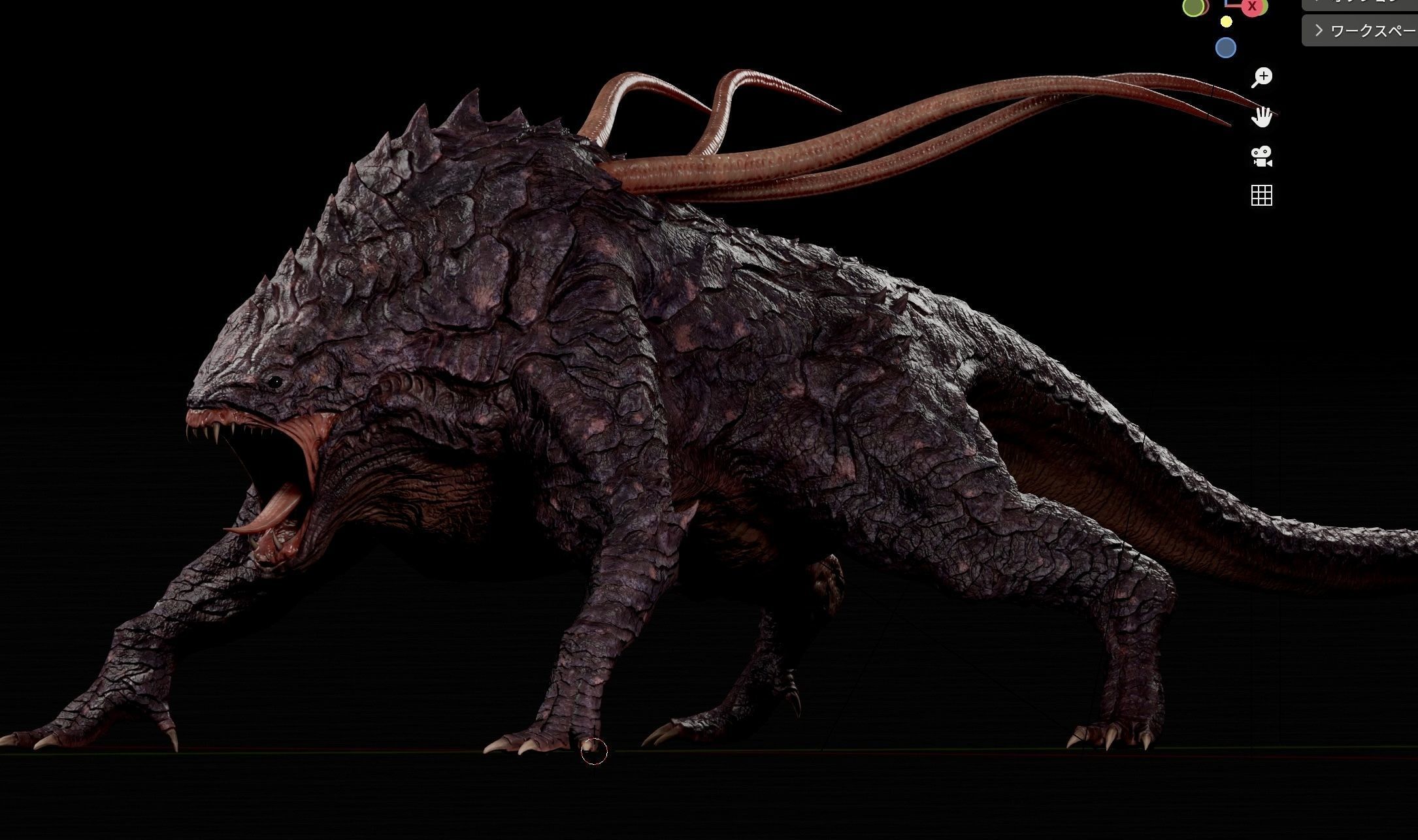 lizard Dragon Low-poly 3D model_6