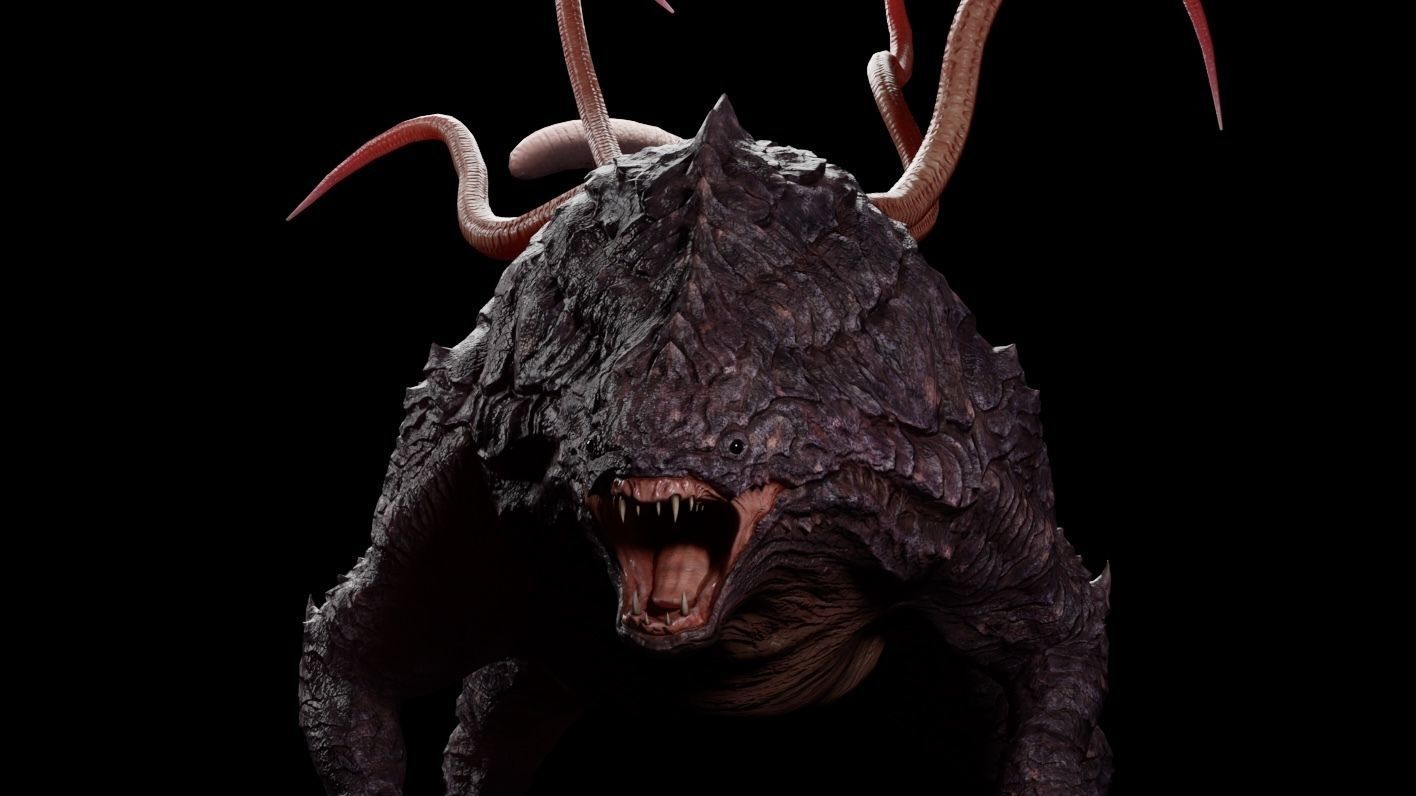 lizard Dragon Low-poly 3D model_4