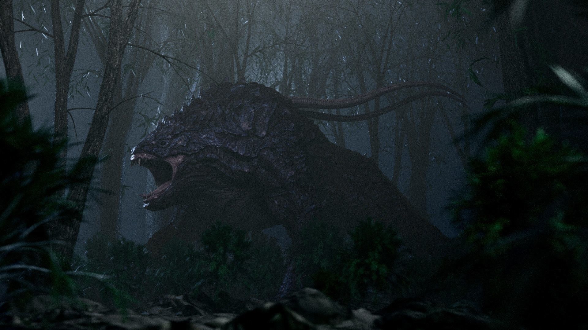 lizard Dragon Low-poly 3D model_1