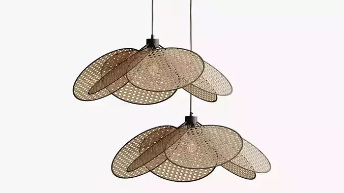 Light Yellow Geometric Pendant