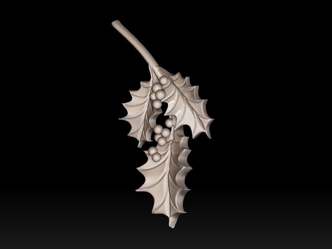 holly 3D print model_38
