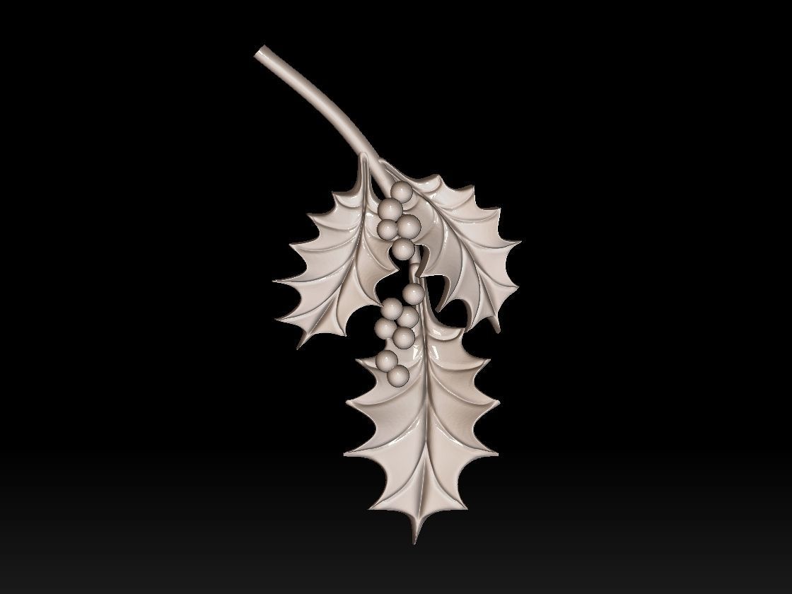 holly 3D print model_26