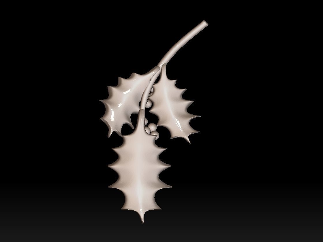 holly 3D print model_28