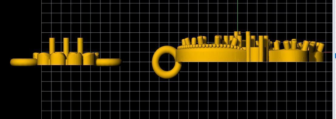 Peacock Earring 3dm file 3D print model_5