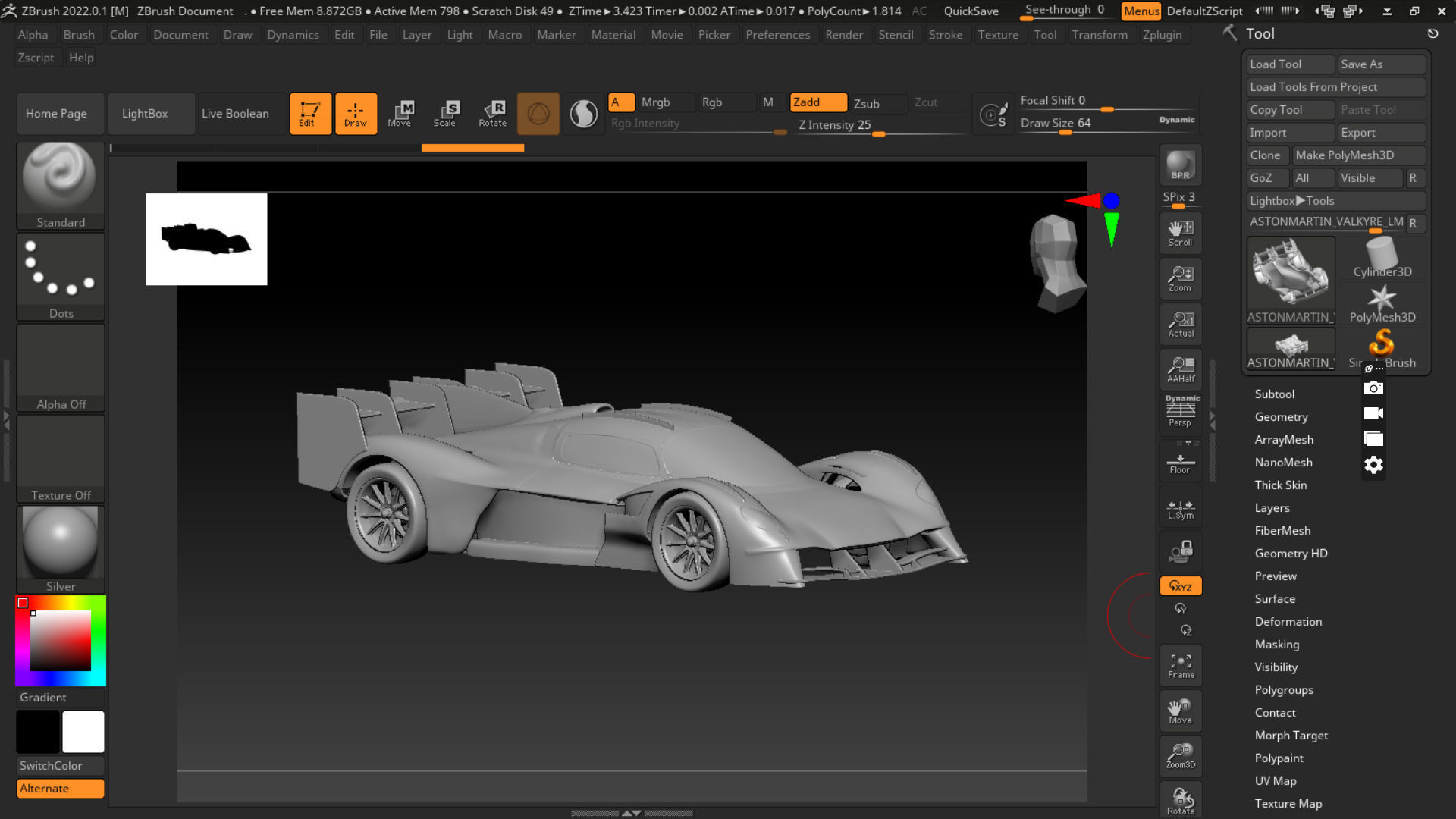 ASTONMARTIN VALKYRE LMH 2024 3D PRINT MODEL 3D print model_1