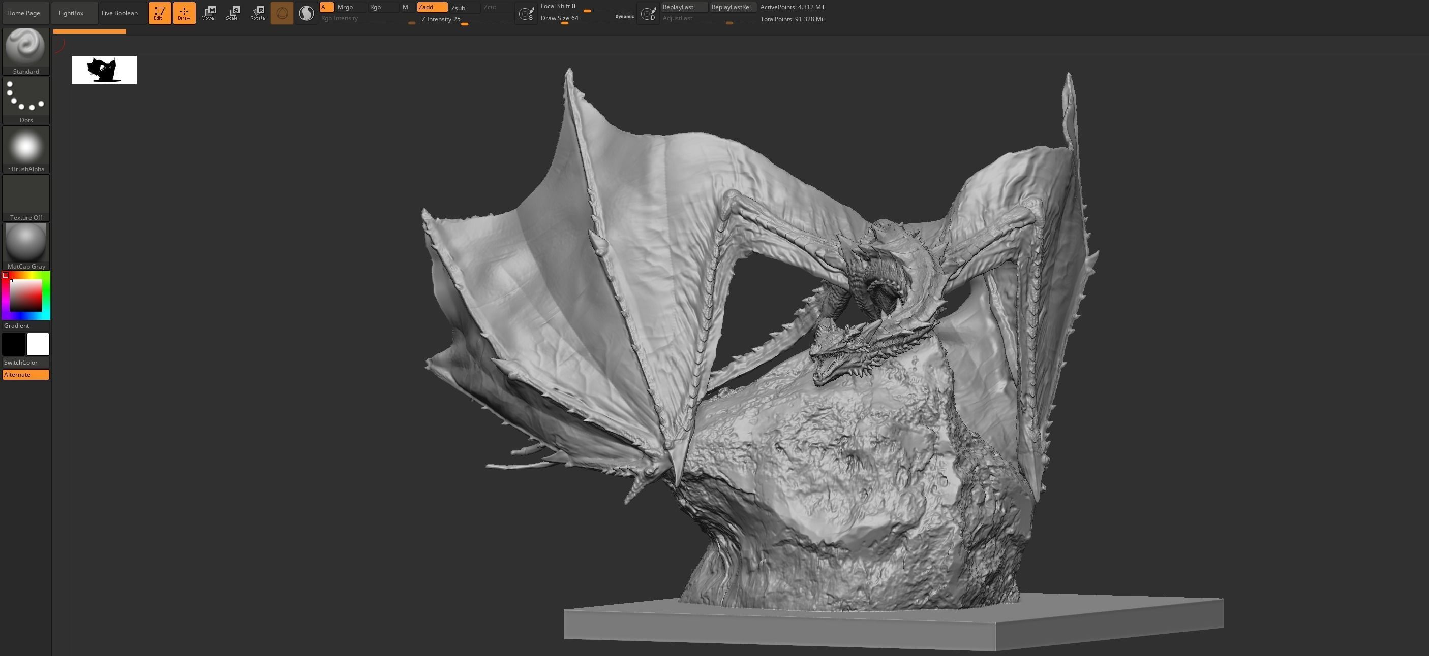 Red Dragon 3D print model 3D print model_6