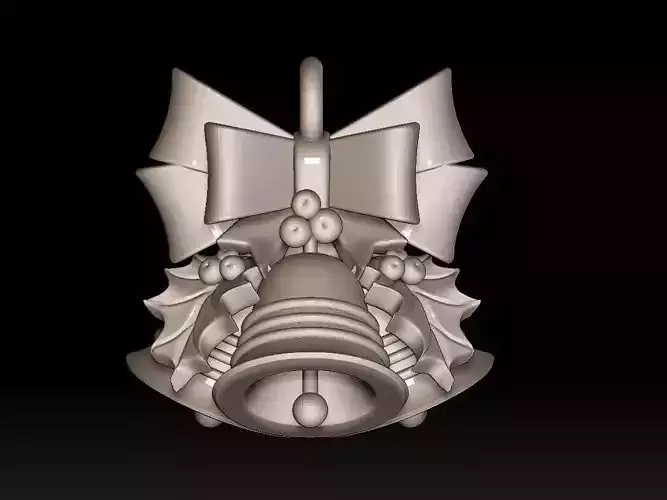 bow bird bell 3D print model