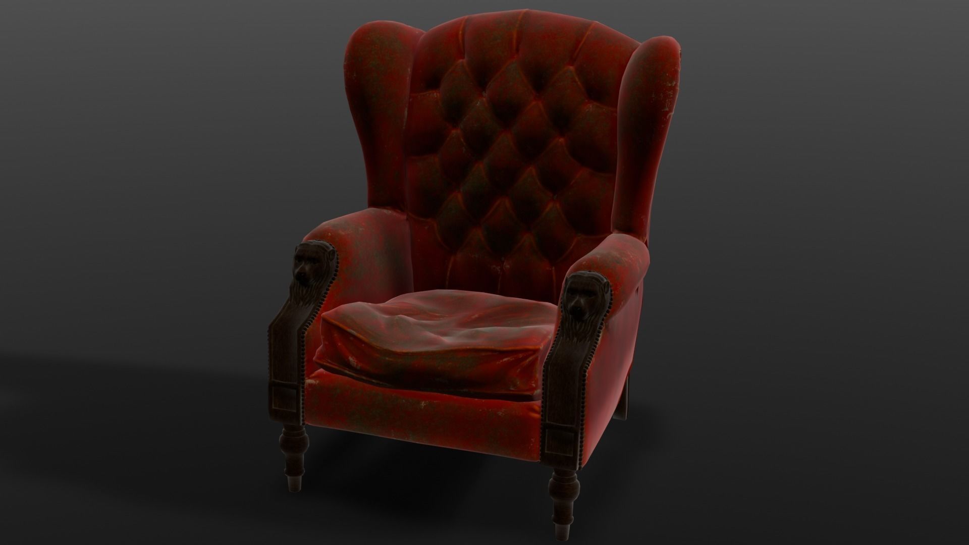Chair 3D Model Low-poly 3D model_1