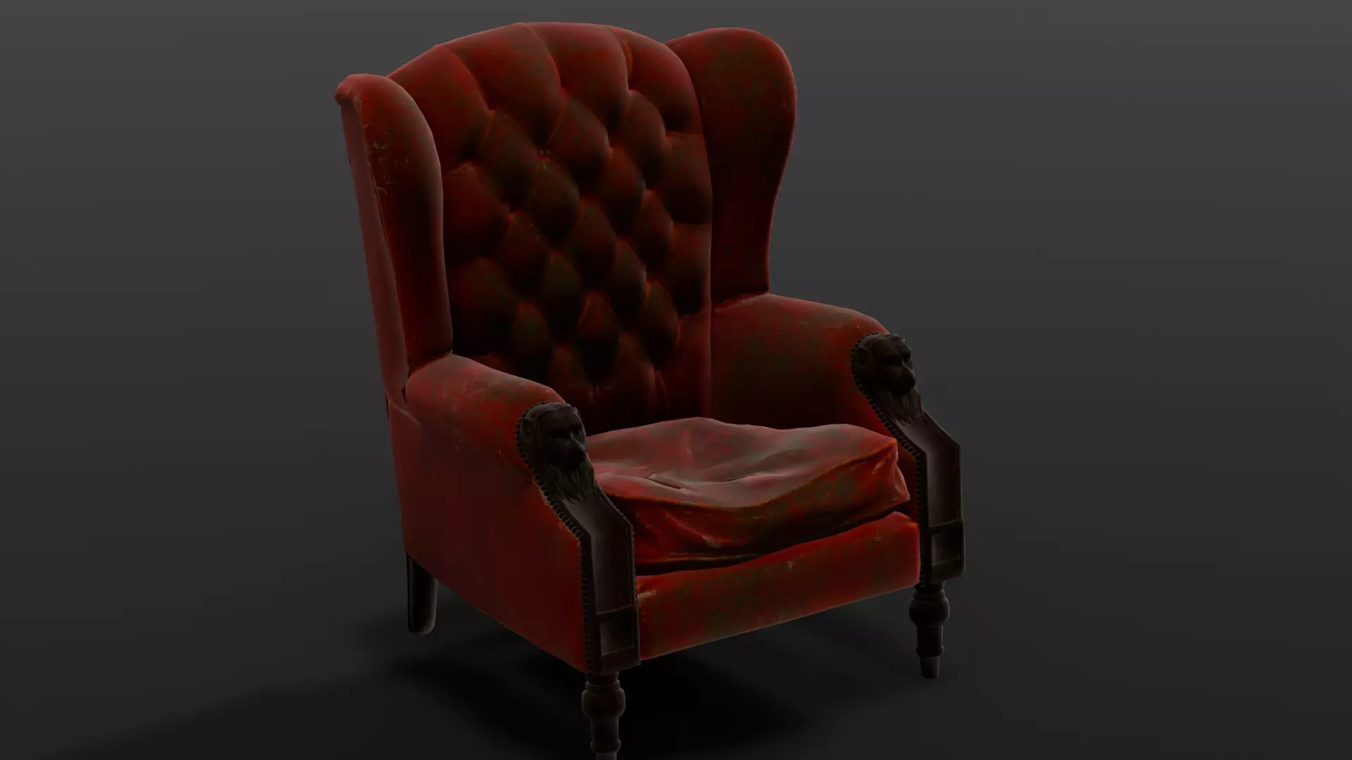 Chair 3D Model Low-poly 3D model_0