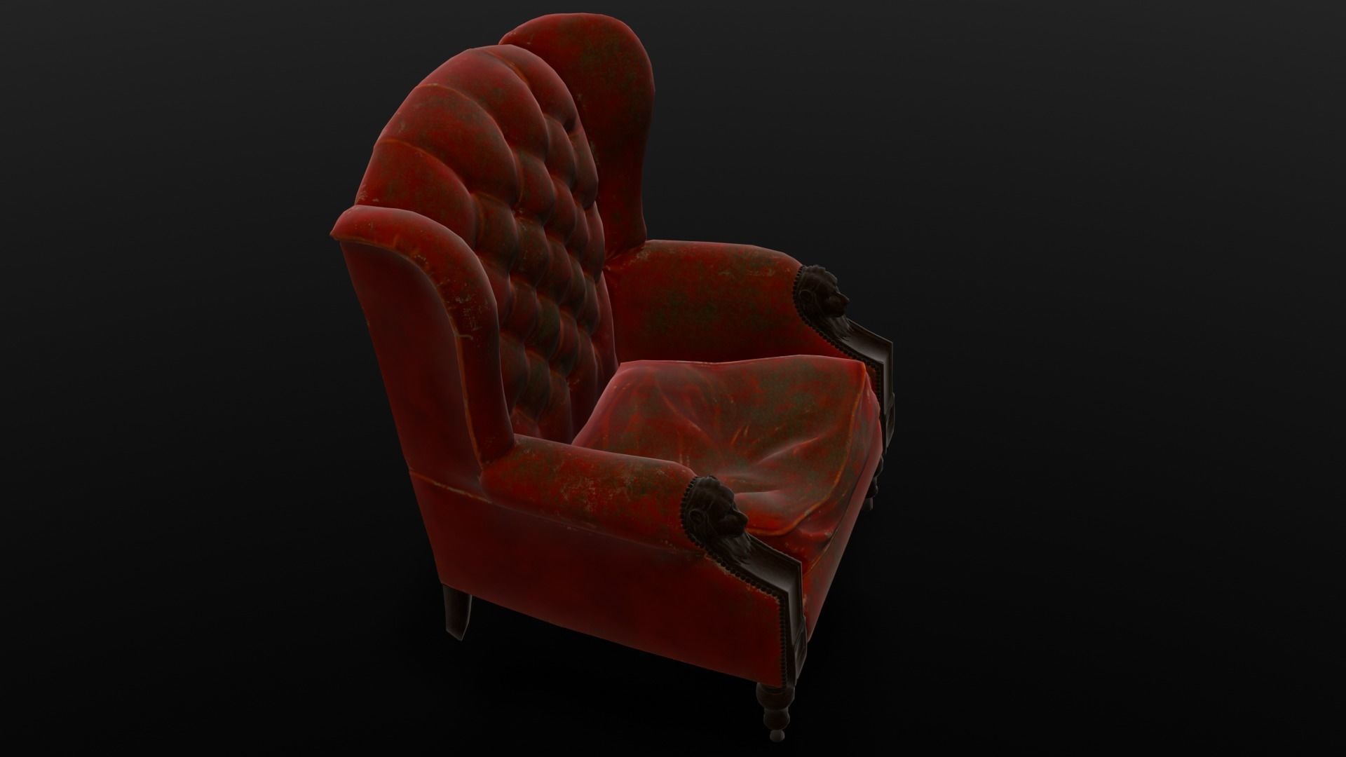 Chair 3D Model Low-poly 3D model_14