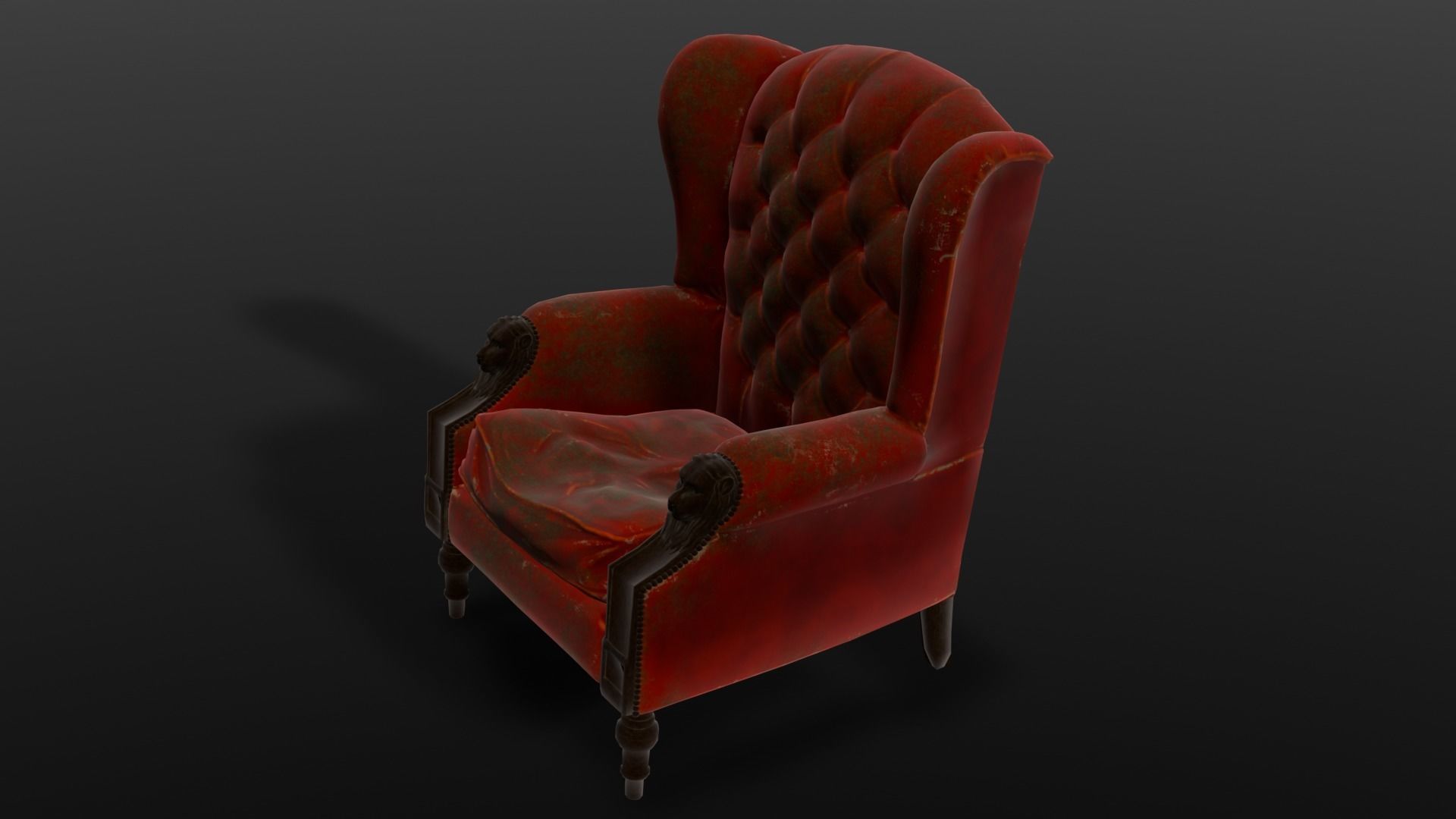 Chair 3D Model Low-poly 3D model_13