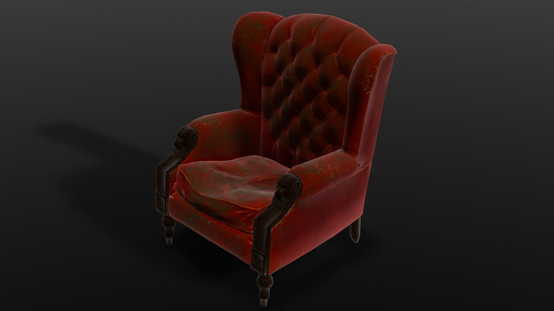 Chair 3D Model Low-poly 3D model_15