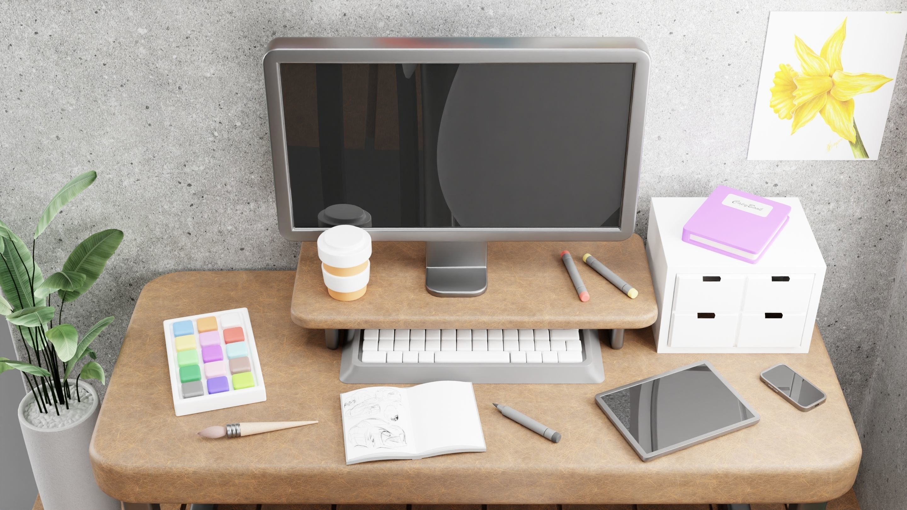 Room interior 3D model_4