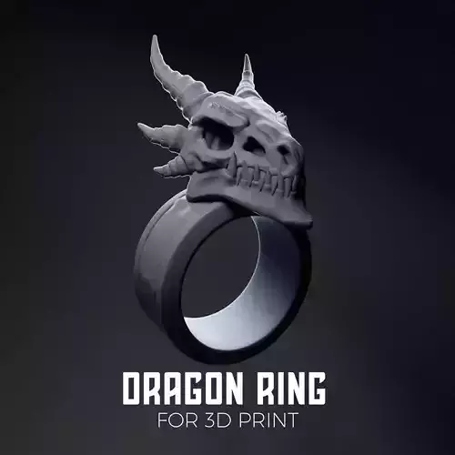 Dragon Skull Ring