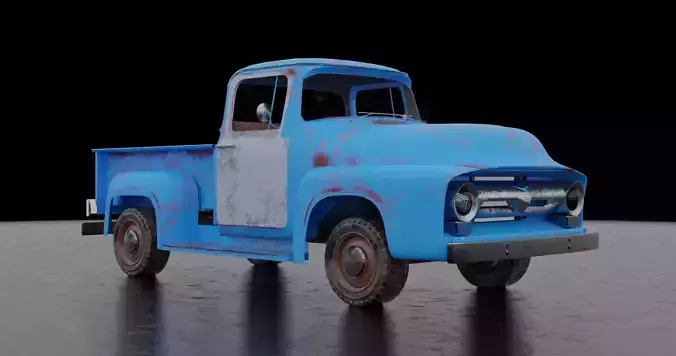 Ford F150 1956 Low-poly 3D model